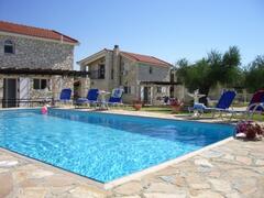 Property Photo: Kaminia Villas pool and rear garden area