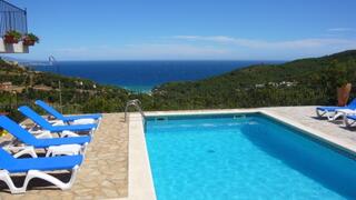 Property Photo: View from the private heated pool 