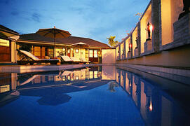 Property Photo: Early evening at the villa