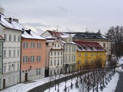 Property Photo: Winter Kampa Square, apartment is located in the first white house from left
