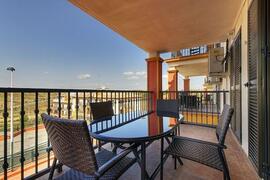 Property Photo: Terrace with fabulous views across the Costa Esuri Golf Course