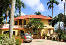 Property Photo: A view of the tropical Caribbean villa in Cabrera, Dominican Republic