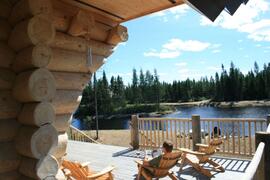 Property Photo: Luxury log cabin near quebec city
