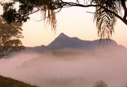 Property Photo: Mt Warning at dawn from Hillcrest