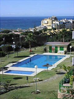 Property Photo: The swimming pool has sunbeds and parasols